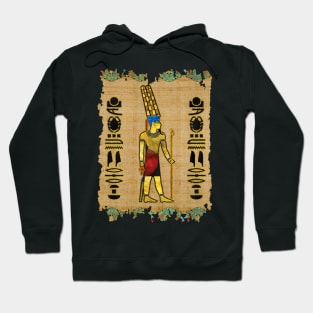 Egyptian Amun Ra - Amun Re Ornament on papyrus Hoodie